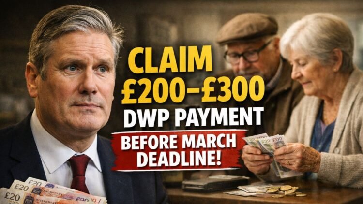 Certain pensioners urged to claim £200–£300 DWP payment before March eadline